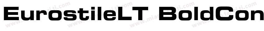 EurostileLT BoldCondensed GBpc EUC 字体转换